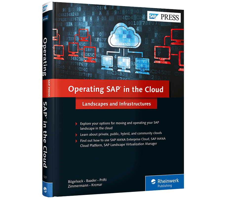 SAP Press Buch: Operating SAP in the cloud - Landscapes and infrastructures vom Rheinwerk Verlag