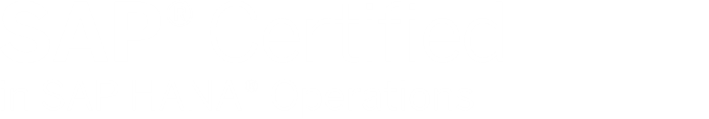 Zertifikat für SAP Hana Operations